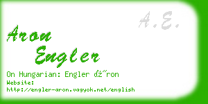 aron engler business card